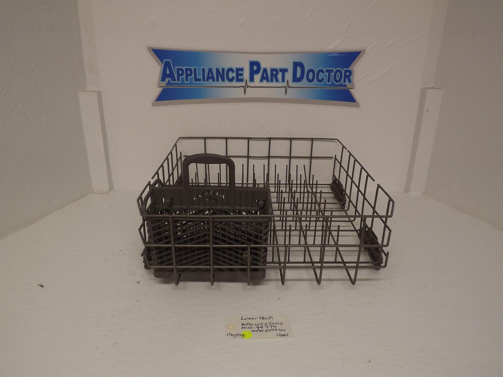 Maytag Dishwasher WPW10525642 W10199774 WPW10199701 Lower Rack Used Maytag Dishwasher WPW10525642 W10199774 WPW10199701 Lower Rack Used